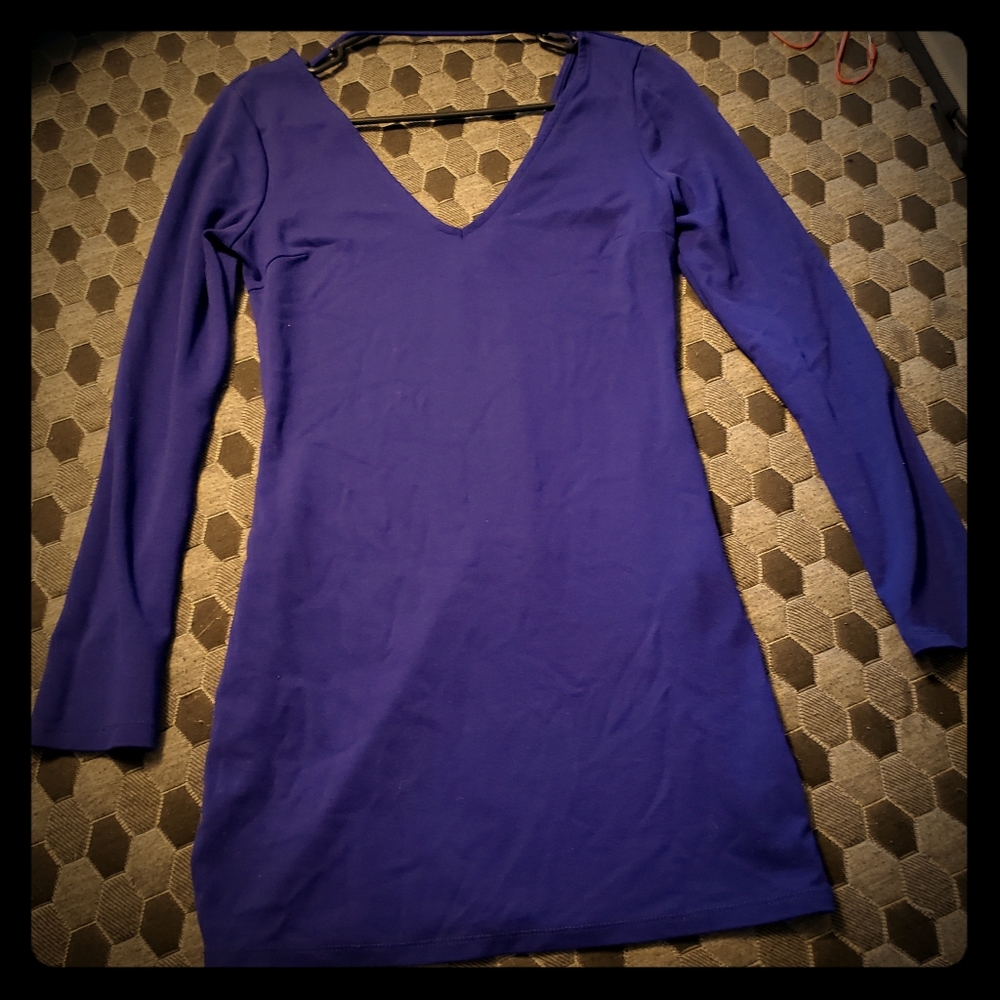 Charlotte Russe V Neck Body Con Dress